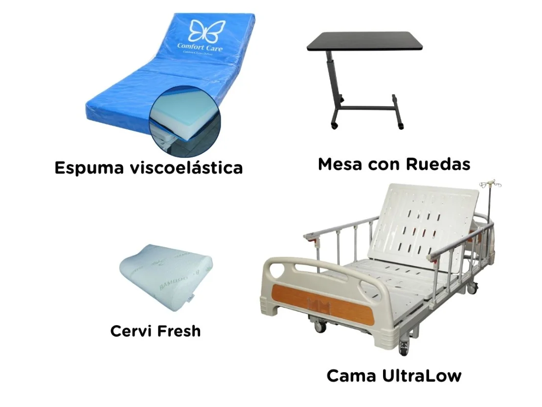 Pack con mesa con ruedas